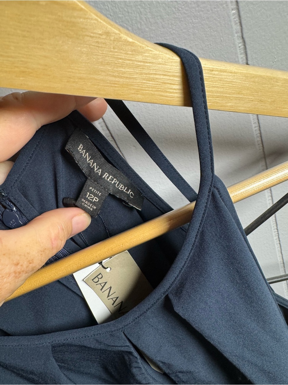 Banana Republic Navy Blue Spaghetti-strap Jumpsuit